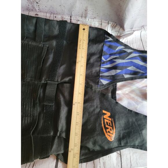 NERF Elite Tactical Vest One Size Fits Most blue Striped Camo - Picture 9 of 9